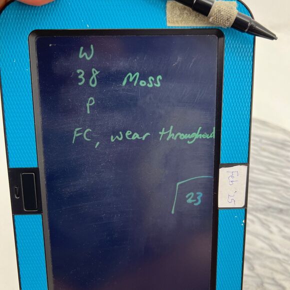 Jimmy Choo Womens 38 Loafer Moss Green Suede Slip On Patent Leather Cap Toe - Picture 13 of 14